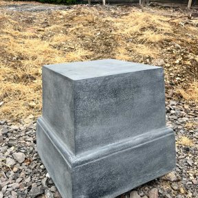 Grey riser pedestals for hire - pair