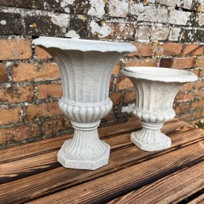 White urns - two sizes